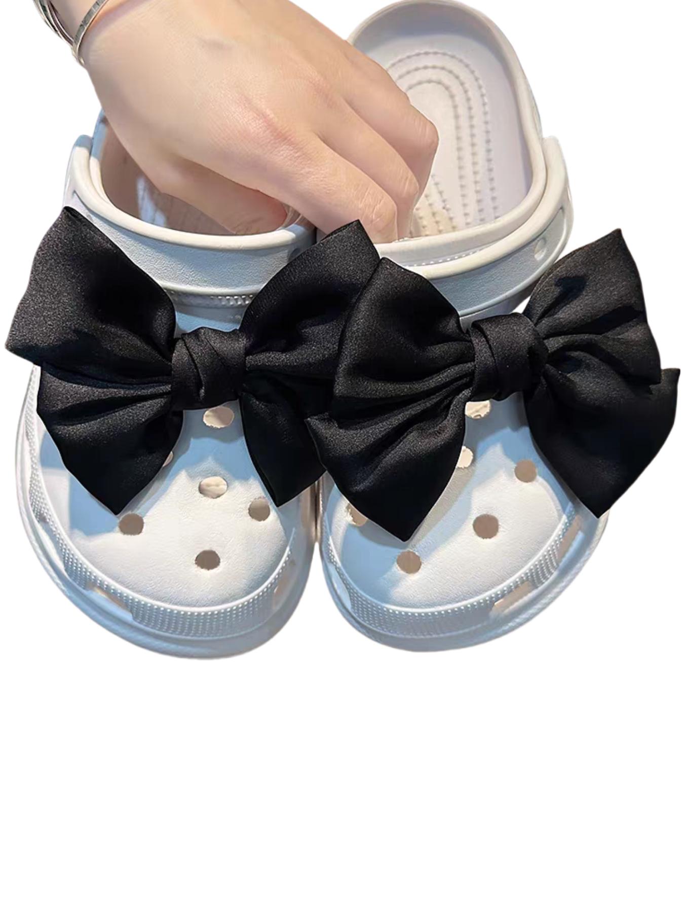 Solid Color Bowknot Design Shoes Decorations, Cute Shoes Jewelry for Women & Girls, Fashionable Shoes Decorations for Clogs, Shoes Diy Accessories, Croc Jibbitz
