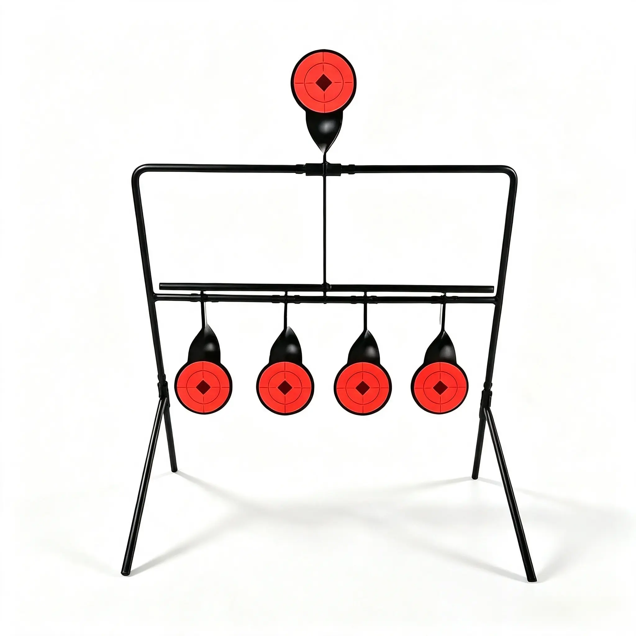 Portable Automatic Reset Indoor Shooting Target, Multi-Target Metal Training Target, Five-Piece Set, Ideal for Sports Clubs & Competitions