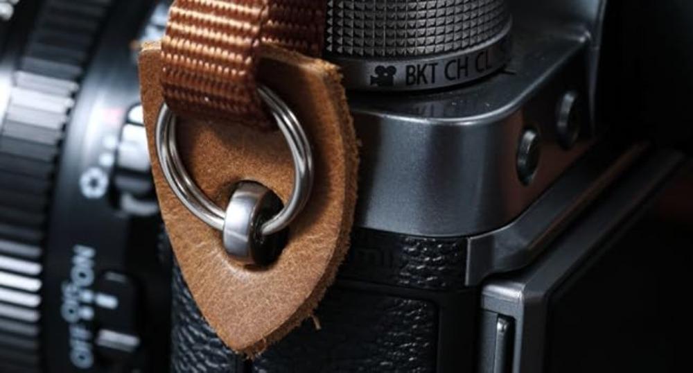 L-WCP012   Black Striped Camera Strap - 1.5" Wide Vintage Crazy Horse Cowhide Head Cotton Straps,Adjustable Neck Shoulder Woven Camera Straps for All DSLR Cameras and Photographers Christmas gift
