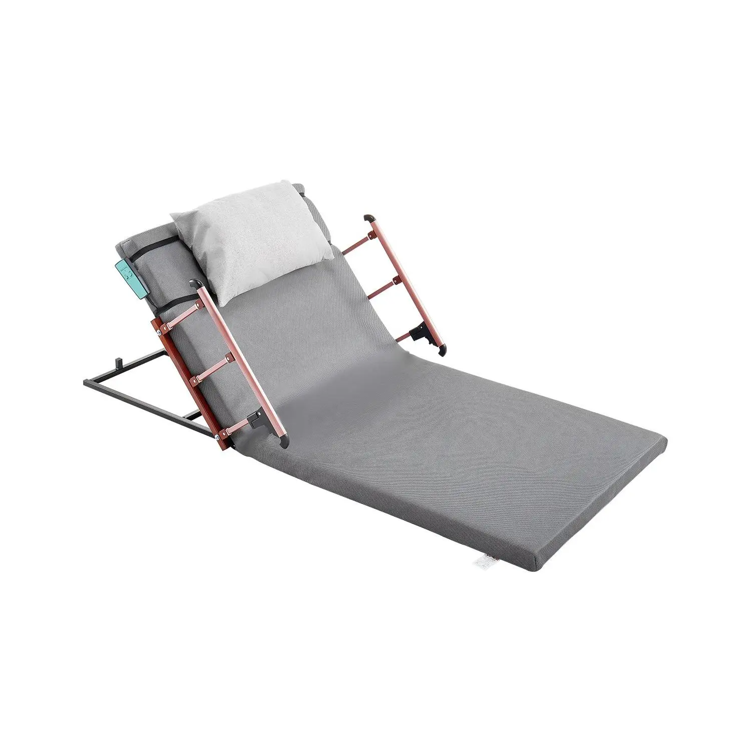 【DealsForYouDays】VEVOR Stable Ergonomic Electric Adjustable Lifting Bed Backrest, 300 lbs Capacity, 4-68° Adjustment, 32 lbs Weight, 75.2x37.8x13.8 in, Foldable Guardrail Headrest, Machine Washable, Remote Control, for Elderly Patients, Pregnant Women