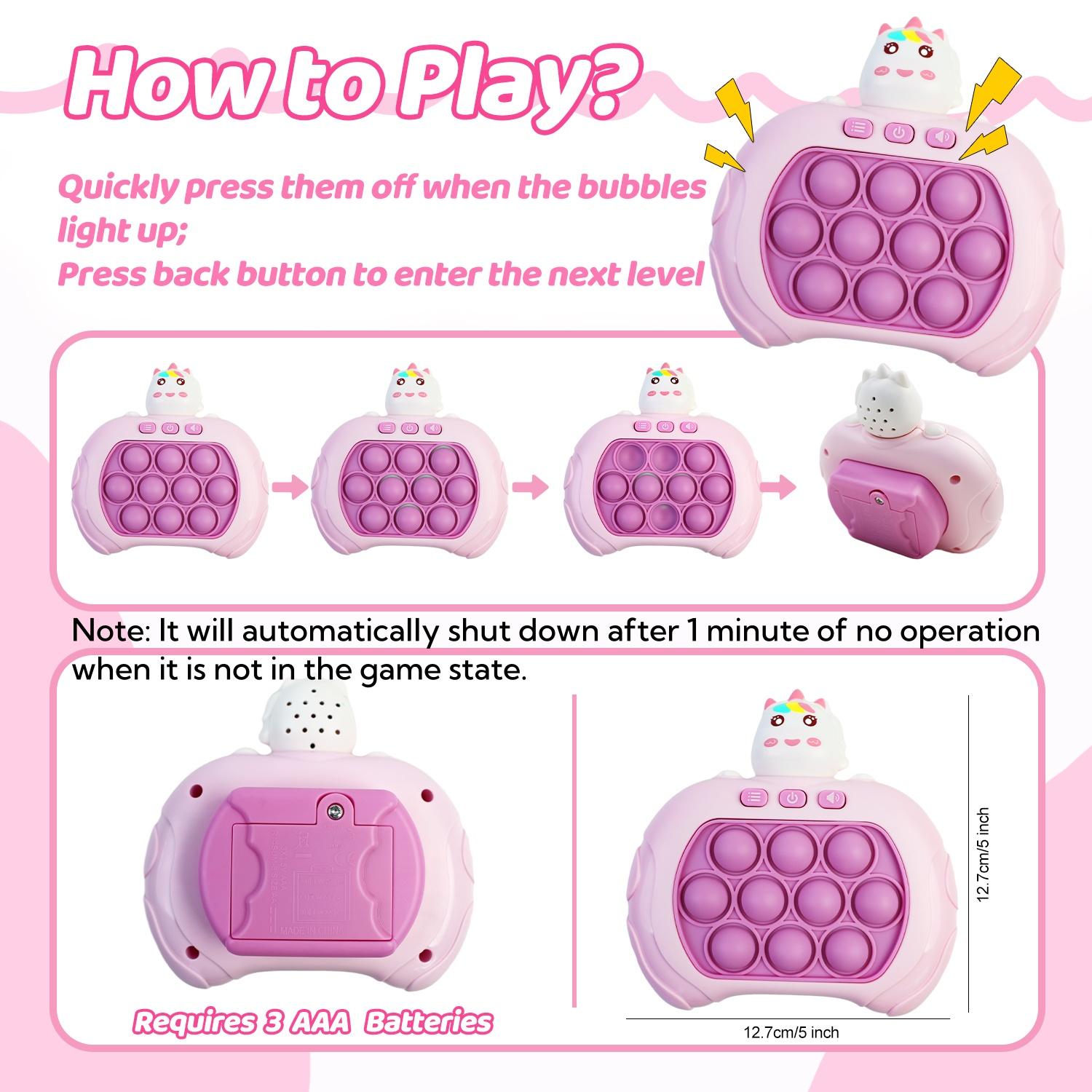 Cartoon Animal Design Push Pop Bubble Sensory Toy, 1 Count Whack a Mole Game, Stress Relief Toy for Kid, Decompression Squeeze Stress Relief Fidget