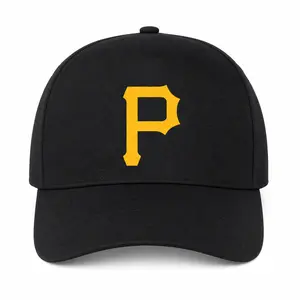 Varsity Style Letter P Printed Baseball Cap, Retro Initial Graphic Hat for Men and Women, Classic Alphabet Design Cap, Casual Adjustable Structured Cap, Cool Streetwear Fashion Hat