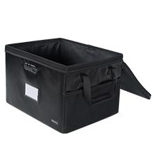 Fireproof and Water-Resistant Document Box with Lock for Document Safety, Collapsible File Organizer with Handle, Filing Cabinets for Home Office to Hold Hanging Letter/Legal Folders