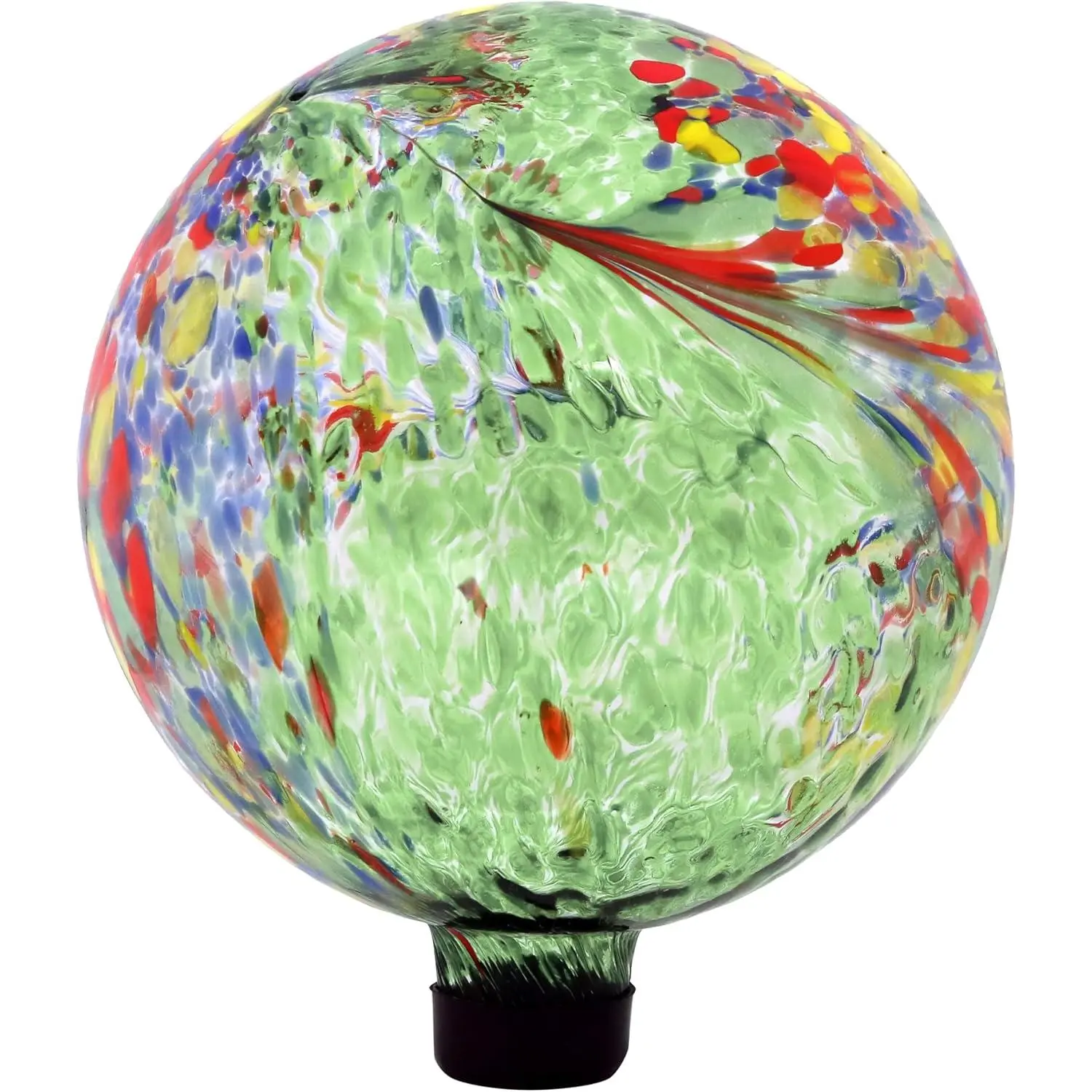 10-Inch Gazing Ball for Garden - Glass Gazing Globe for Outside - Garden Orb Yard ,  for Outdoor Enthusiasts - Green Artistic