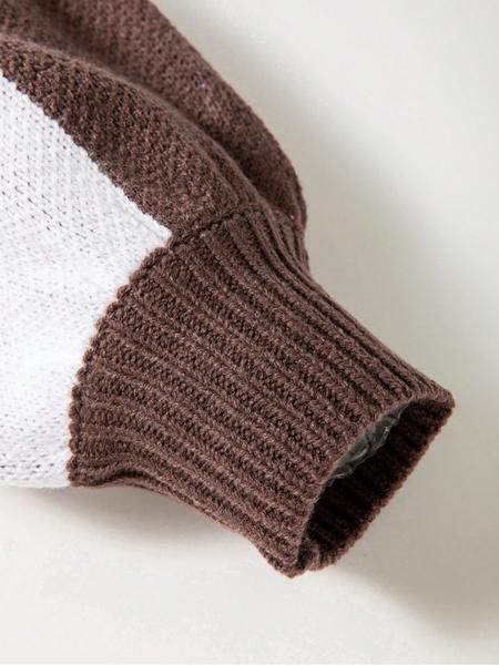 Plus Size Plaid Drop-Shoulder Sweater, Casual Long-Sleeve Knitwear for Fall & Winter, Loose-Fitting Round Neck Pullover for Women