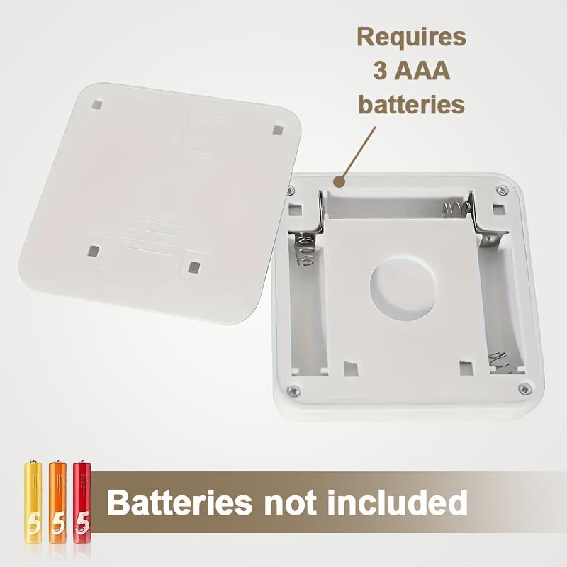 Wireless Motion Sensor LED Step Light, IP44 Waterproof Auto On/Off Wall Ceiling Lamp, Plug-In Energy Saving Stair Light for Corridor Garage Bedroom Living Room, Modern Square Design