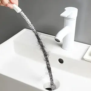 1 Piece Kitchen Sink Hair Cleaner, Flexible Anti Clogging Sink Drain Hair Catcher, Household Cleaning Tool for Kitchen Bathroom, Anti Clogging Drainage