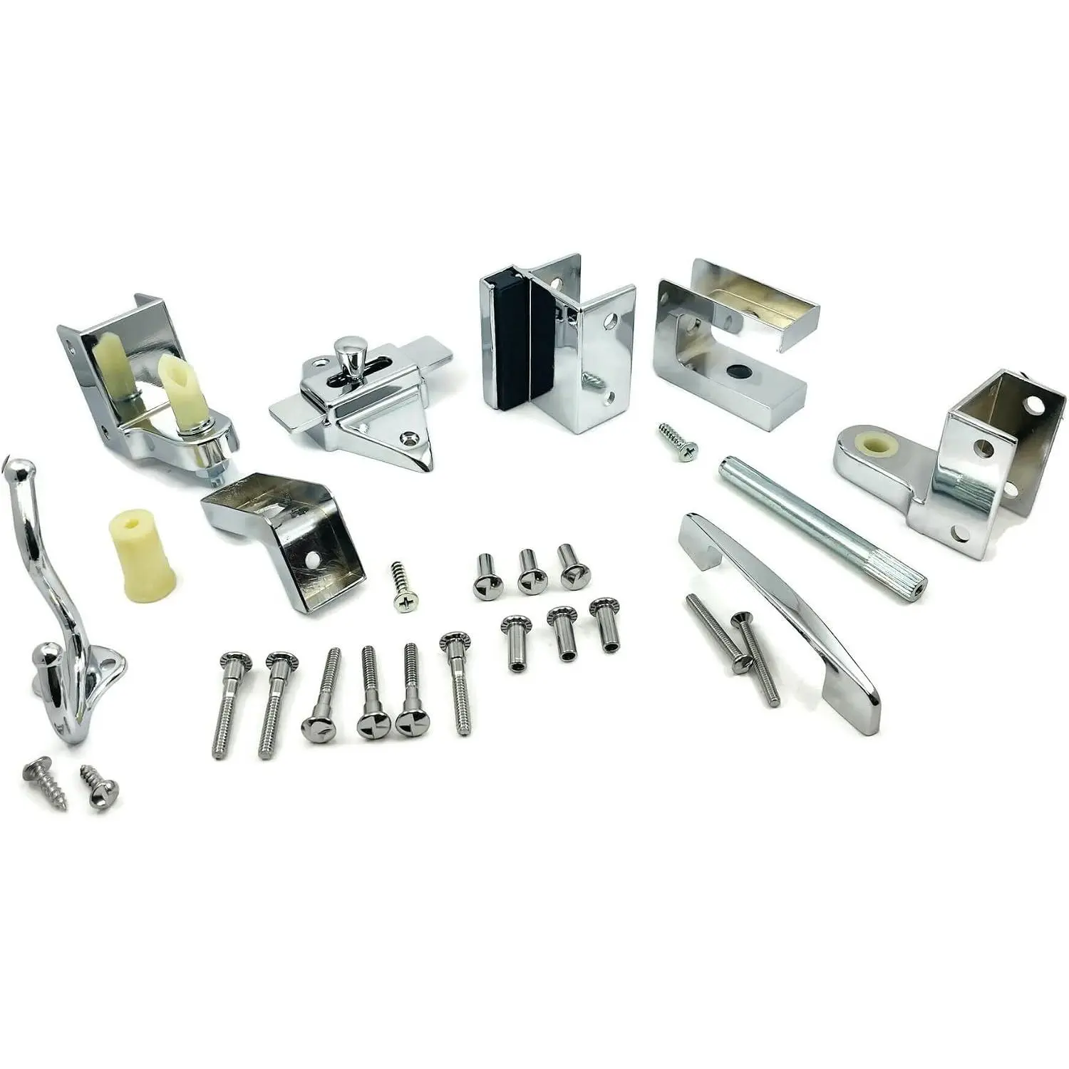 DS-2-78 Toilet Partition  Cast Zamac Outswing Door , 7/8 in. Door 1-1/4 in.
