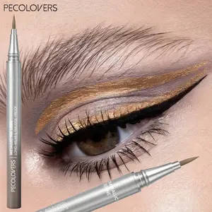 Ultra-fine Colored Metallic Shine Eyeliner, High Pigmented Smudge-Proof Waterproof, Metallic Blue Green Slivery, Smooth Glide, Glitchy Glam Makeup, Daily Party Stage Music Festival Eyeliner Pen, for All Types