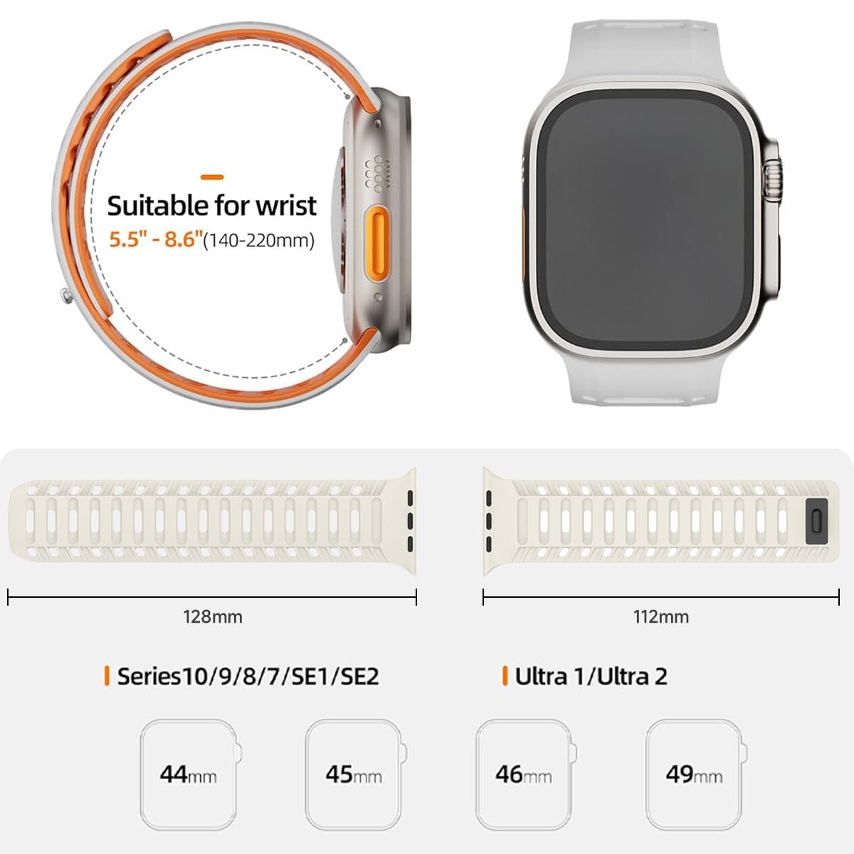 Magnetic Strap For Apple Watch Ultra 2 49mm 44mm 45mm 46mm 42mm Belt Silicone Bracelet iWatch Series 11 10 8 7 6 5 9 Se 40mm Bands