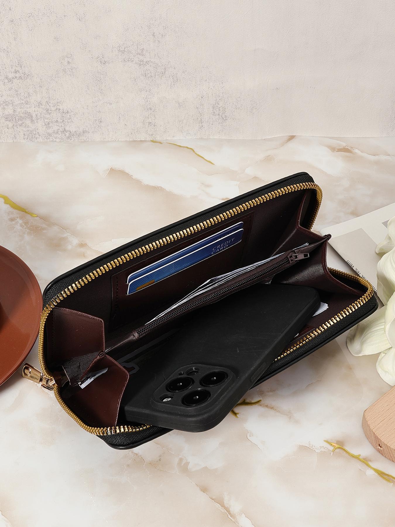 Fashionable Women's Letter Design Long Wallet, Fashionable Wallet with Multiple Card Slots, Women's Multi-functional Card Clip, Elegant Stylish Purse, Fashionable Versatile Purse, Card Holder Wallet