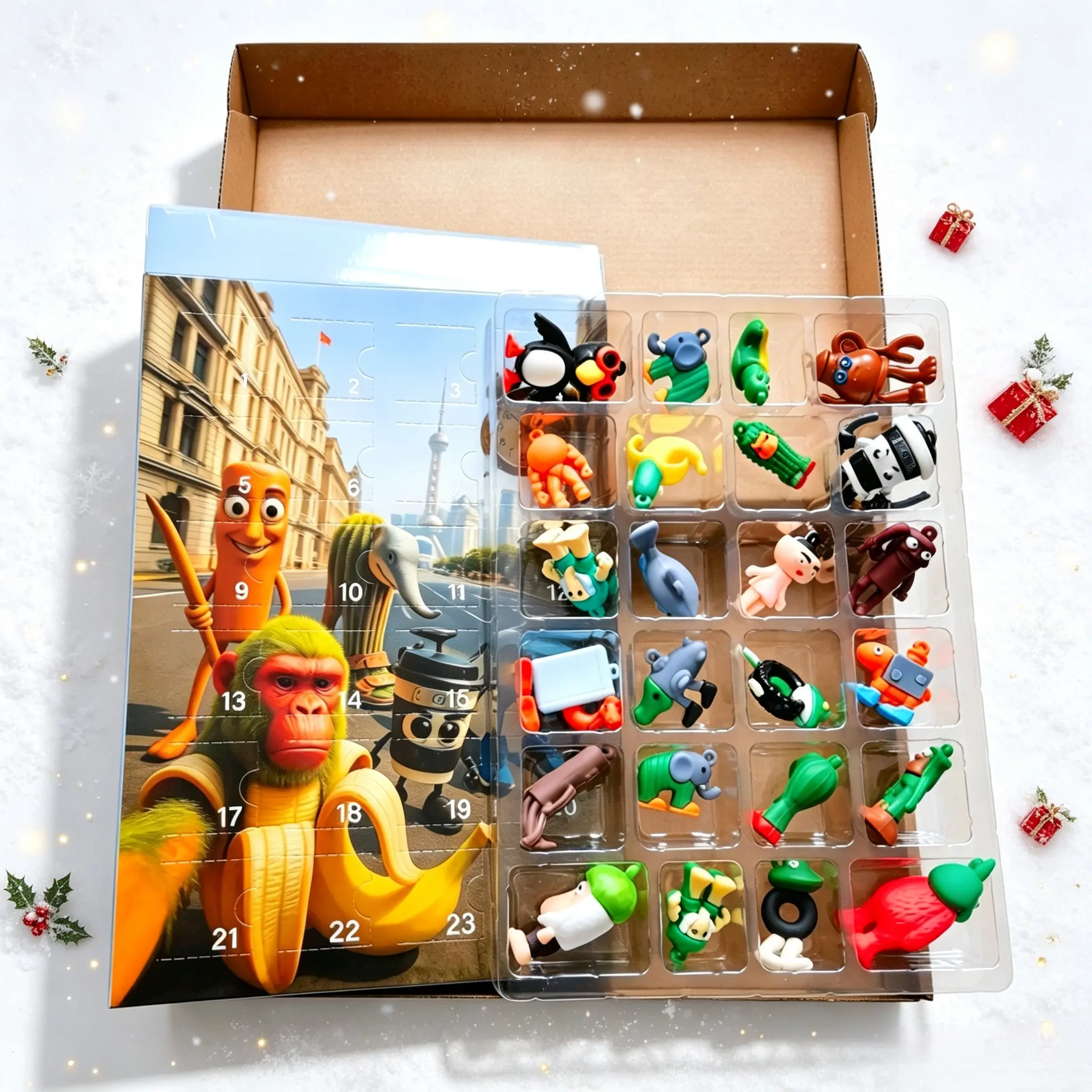 Advent Calendar 2027 for Kids,24 Days of Surprise Countdown Calendar with 24pcs figurines for Boys & Girls,Gifts for Valentine's Day Easter Basket Stuffers, Fun Christmas Party Favors for Kids
