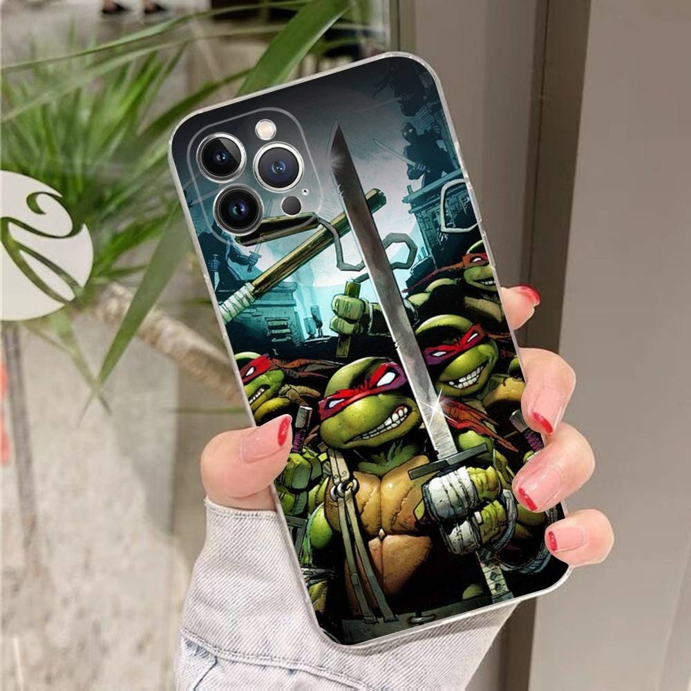 Cartoon Anime N-Ninja Cool T-Turtles Phone Case for IPhone 17 16 15 14 11 12 13 Pro Max Cover Plus Funda Shell Christmas Gift