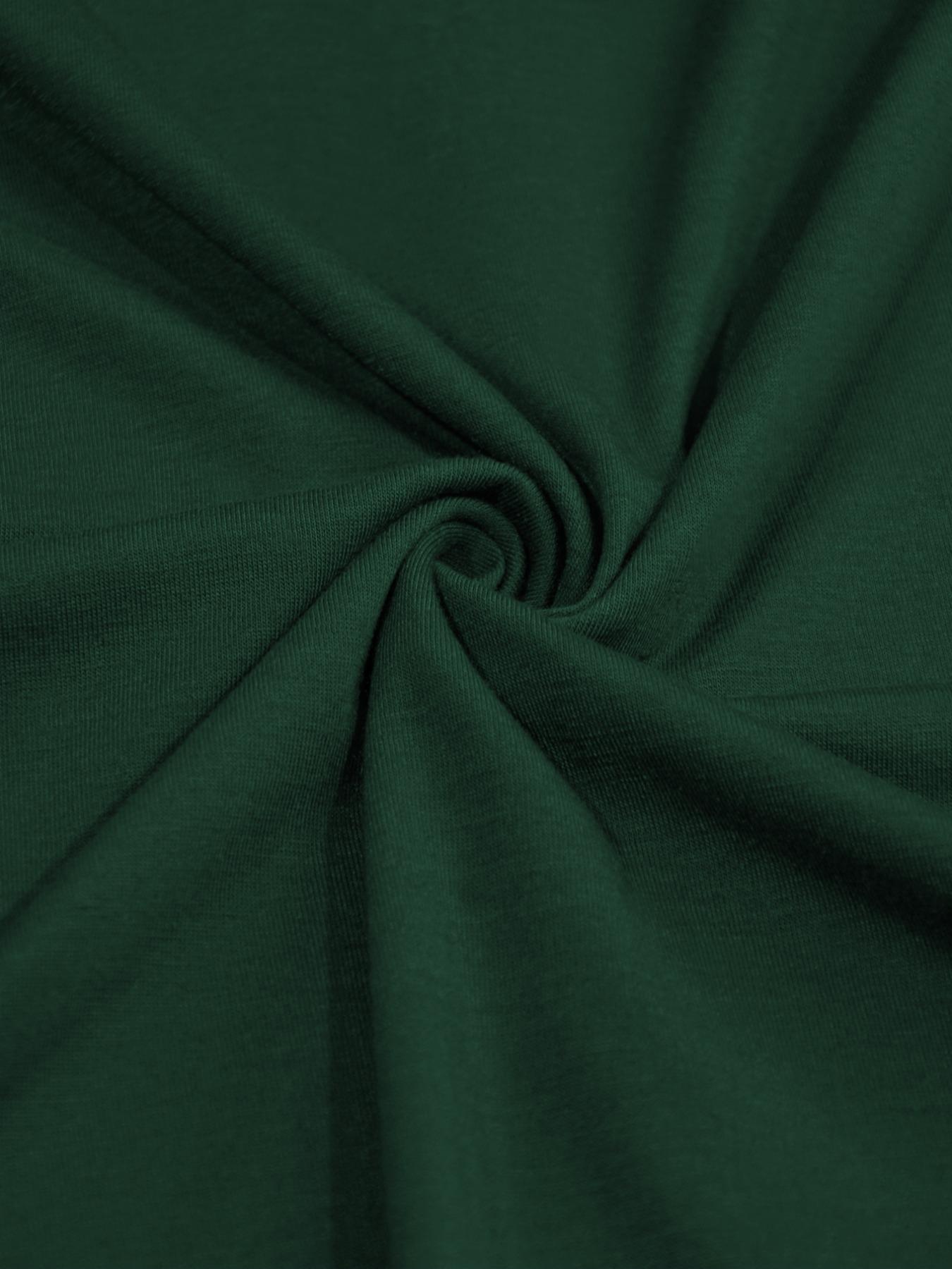 Plus Size Slim Fit Mid-Length Knit Dress, Casual V Neck Short Sleeve High Waist Summer Dress with Belt, Soft Comfortable Women's Clothing