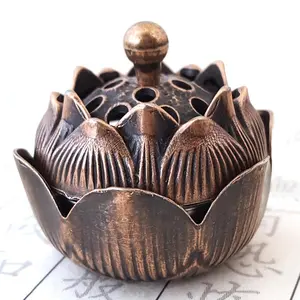 1pc Classic Grid Lotus Seed Pod Incense Holder - Aroma, Scent, Fragrance, Perfume Accessory for Buddhist Worship, Meditation Rooms, Home Decoration, Holiday Gifts (Christmas, Halloween, Thanksgiving)