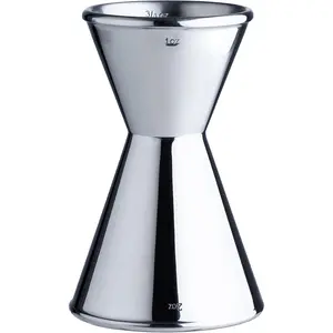 Heavy Duty Bar Jigger, Stainless Steel Cocktail Measuring Jigger With 0.5-2oz Precision Marks, Double Walls, Mirror Polished, for Professional Bartenders & Home Cocktail Enthusiasts (1 Piece)