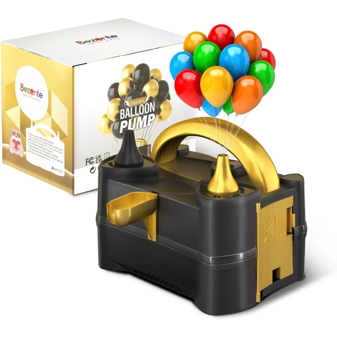 Balloon Pump Electric, Balloon Inflator Pump Electric Air Pump for Balloons Dual Nozzle Electric Balloon Pump for Birthday Wedding Graduation Decorations.