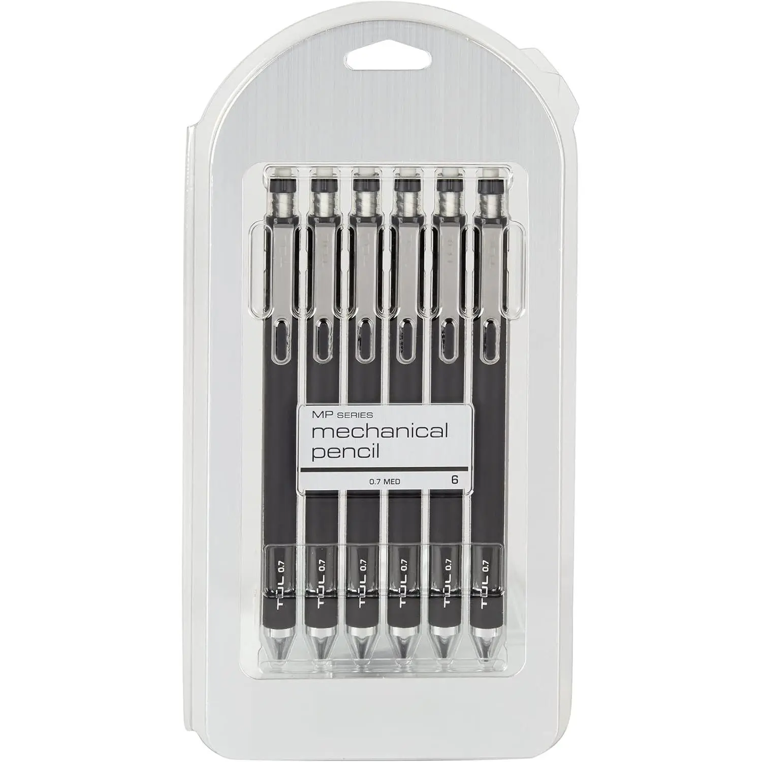® Mechanical Pencils, 0.7 mm, Black , Pack Of 6 Pencils