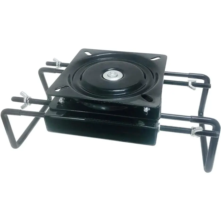 Clamp-On Boat Seat Mount with Swivel, Ideal for Kayaks/Jon Boats