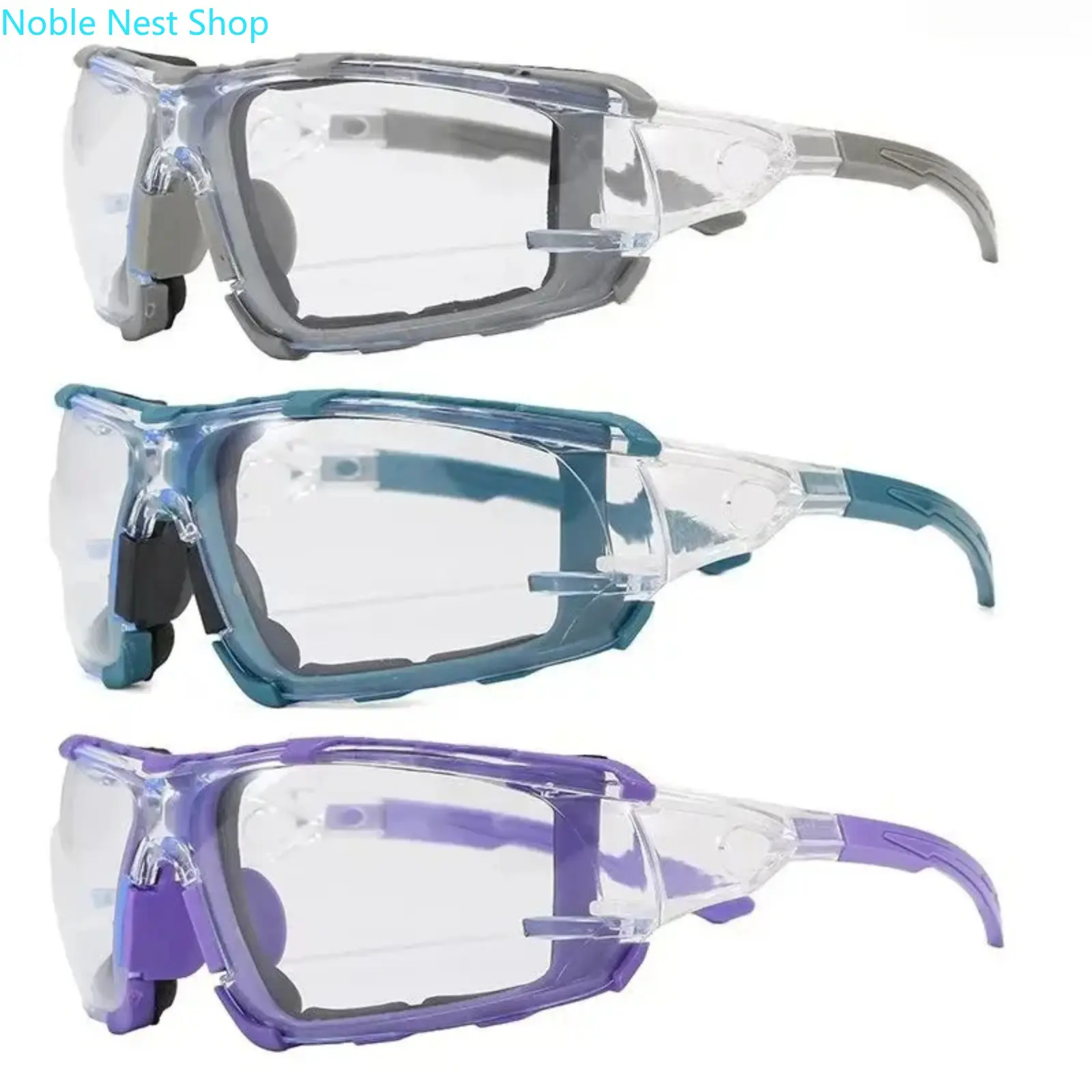 Viral Industrial Safety Goggles for Men Women, OSHA Style HD Anti-Fog Wraparound Impact Resistant Splash Proof Clear Lens Construction DIY Outdoor
