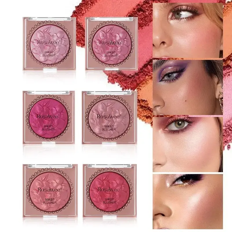 Long Lasting Shimmering Radiant Face Contour Palette, 6 Color Waterproof Facial Contouring Makeup Palette, Bronzer Highlighter for Women & Girls, Ideal Gift for Parties, Glow Palette