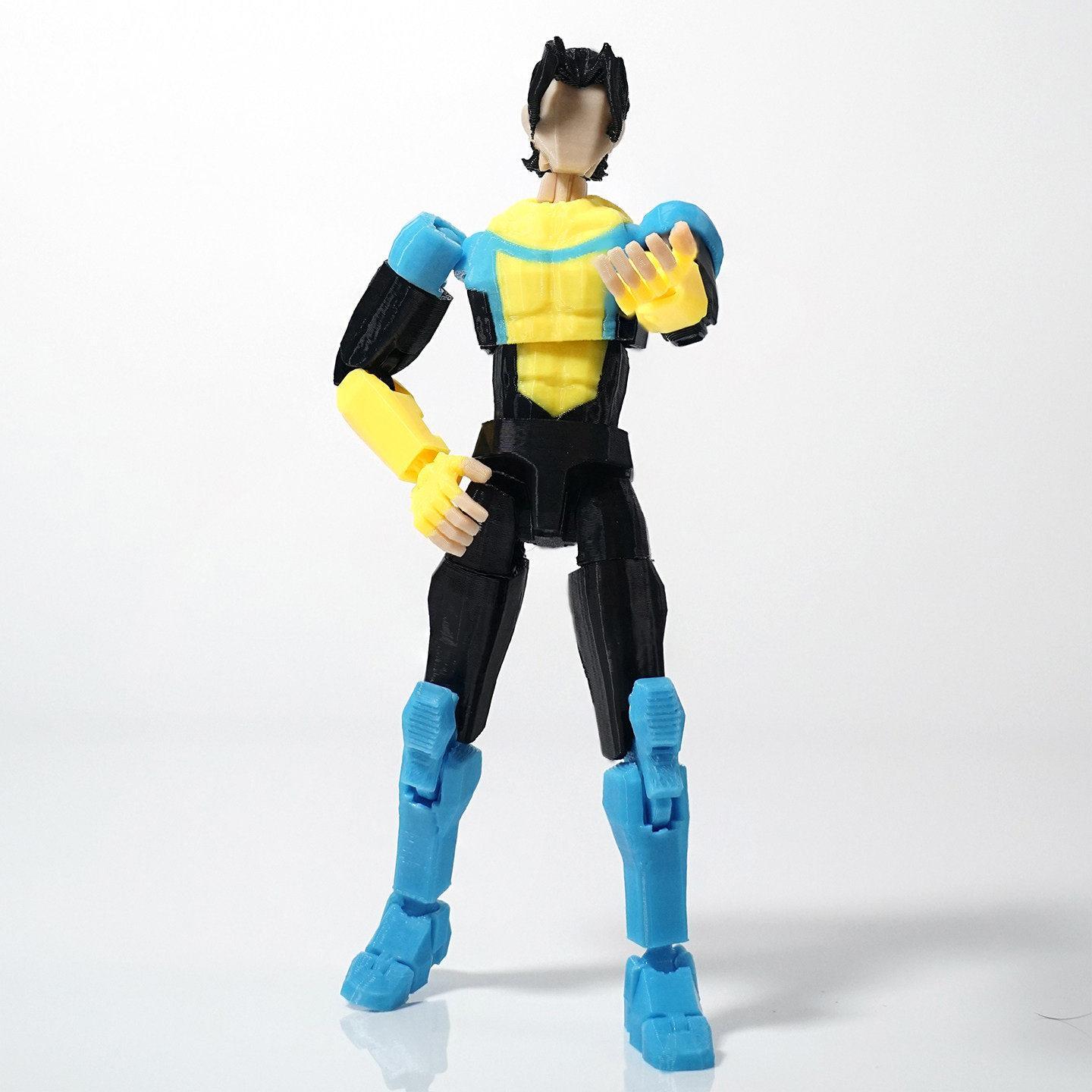 In Stock New 3D Printed Invincible T13 Dummy 13 Action Figure Multi-Jointed Movable Shapeshift Superhero Model Toy