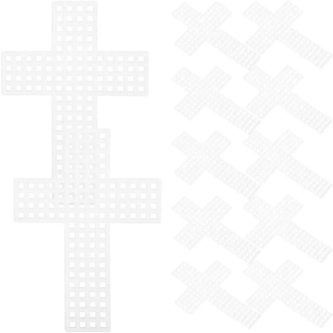 20 count Mesh Canvas Sheets Creative  Shape Plastic Grid for  Weaving Supplies for DIY Craft Embroidery   2MM Hole DIY Embroidery Supplies Lightweight Durable Plastic Grid