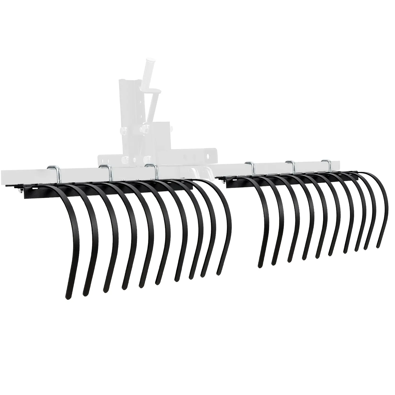 60" ATV/UTV Landscape Rake - Heavy Duty 20-Tine Rock Rake for Rock, Grass Clumps & Debris Removal, Seeding Prep & Land Maintenance