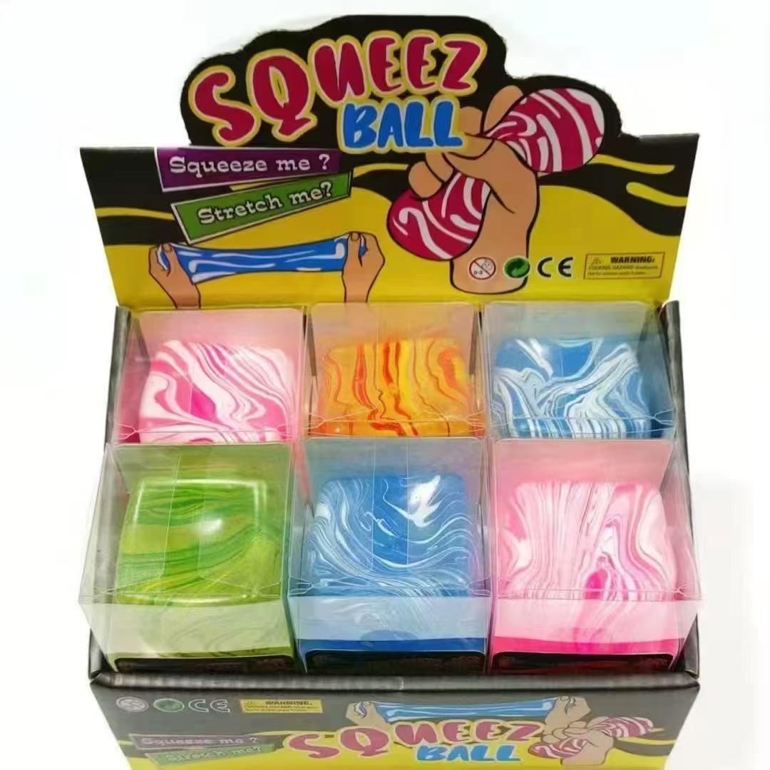 Tactile Squeeze Sensory Toy Water Drop Ice Cube Shape Stress Relief Fidget for Adults Kids Anxiety ADHD Autism Perfect Gift for School Office Travel Home Desk