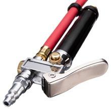 10-120 PSI Heavy Duty Tire Pressure Gauge with Inflator Air Chuck with Pressure Gauge with 4 Way Tool and Valve Cores Air Compressor Attachments Tire Inflator Nozzle for Car Automotive Truck