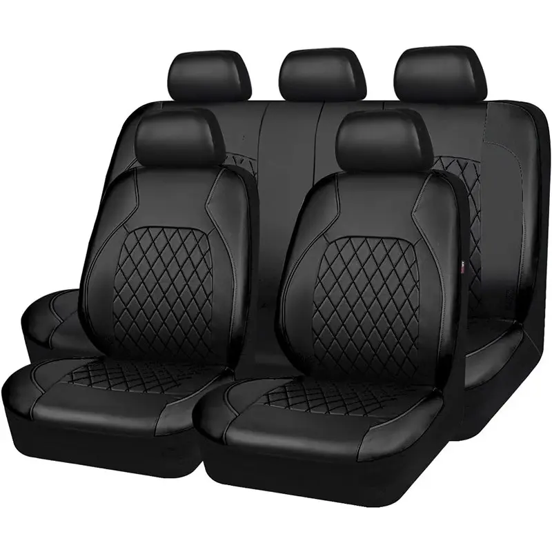 Car Seat Cover Set, All-Season Universal PU Imitation Leather Car Seat Covers, Complete Set, Easy Installation, Suitable for Front and Rear Separate Seats, Car Interior Accessories, Suitable for Sedans and SUVs
