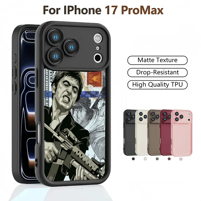 Scarface Tony Montana Dollar Print Matte Phone Case / iPhone 17 Pro Max / iPhone 16 Pro Max / iPhone 15 Pro Max / iPhone 14 Pro Max / iPhone 13 Pro Max / Galaxy S26 Ultra / Galaxy S25 Ultra / Galaxy S24 Ultra / Galaxy S23 Ultra /,Christmas,Themed,Soft,TPU