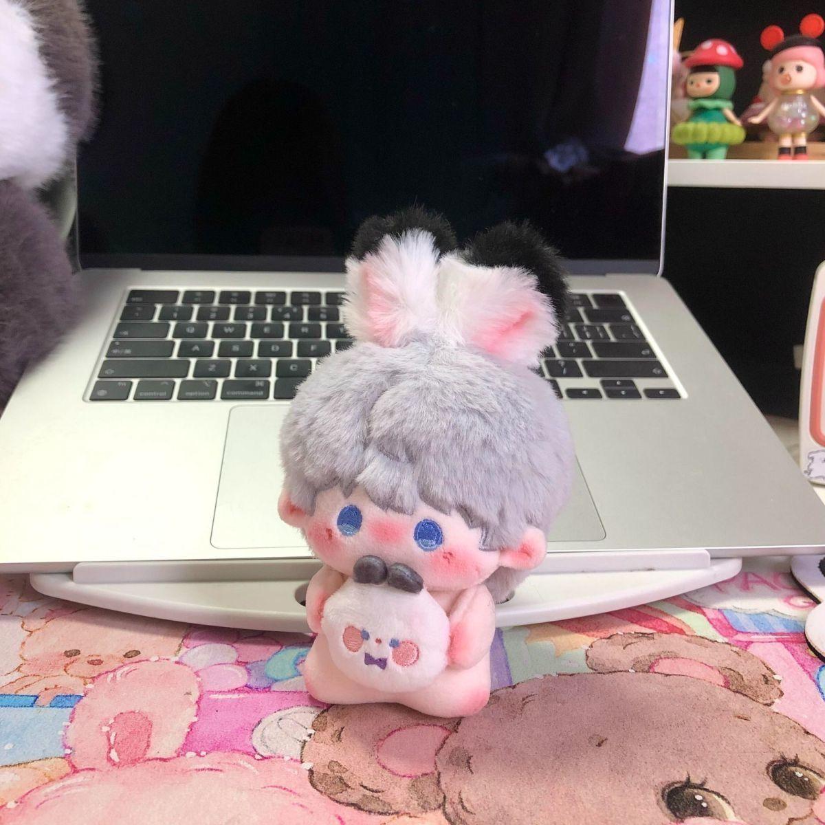 Game Love And Deepspace Plush Toy Rafayel Xavier Zayne Caleb Sylus 10cm Animal Ear Mini Pendant Cosplay Keychain Blind Box