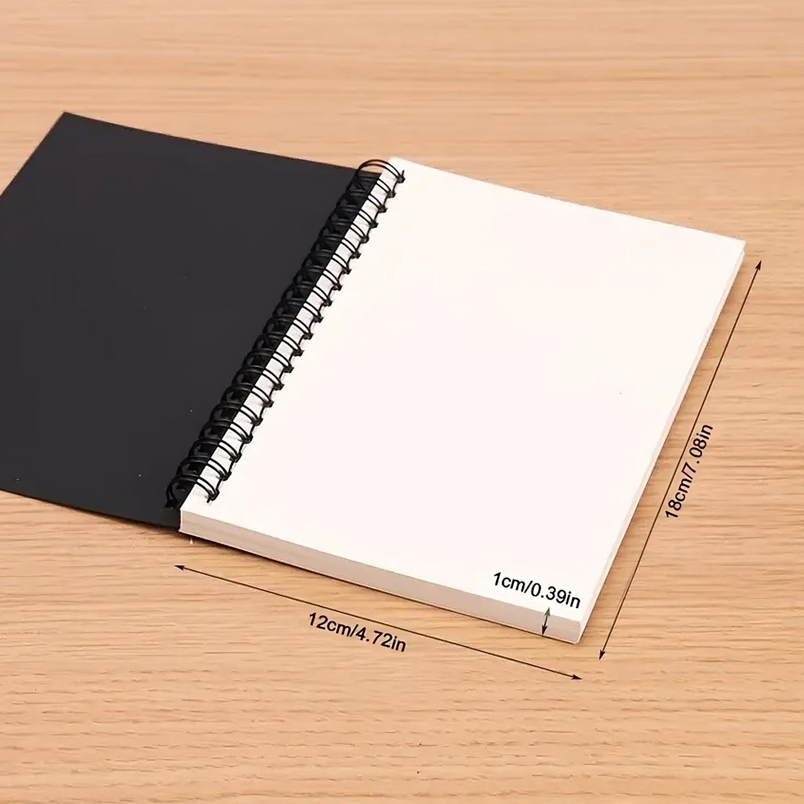 Spiral Notebook, 1 Count Blank Sketchbook Pad, Unlined Paper Notepad for Writing, Planning, Drawing and Journal Refill