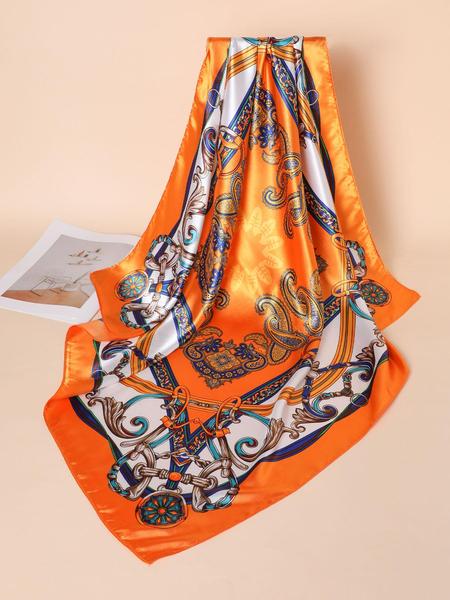 35" Women's Bohemian Style Scarf, Silk-Like Headband for Elegant Looks, Perfect Gift for Any Occasion, Casual Lightweight Woven Fabric