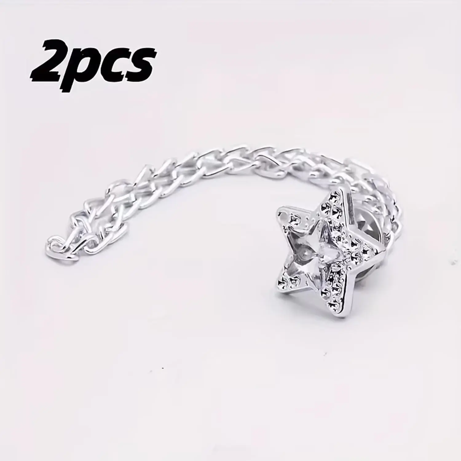 Pant Leg Cuff Fastener, No-Sew Adjustable Trouser Clip, Button-Type Hem Shortener, Prevents Pants Dragging, for Jeans Suits Trousers