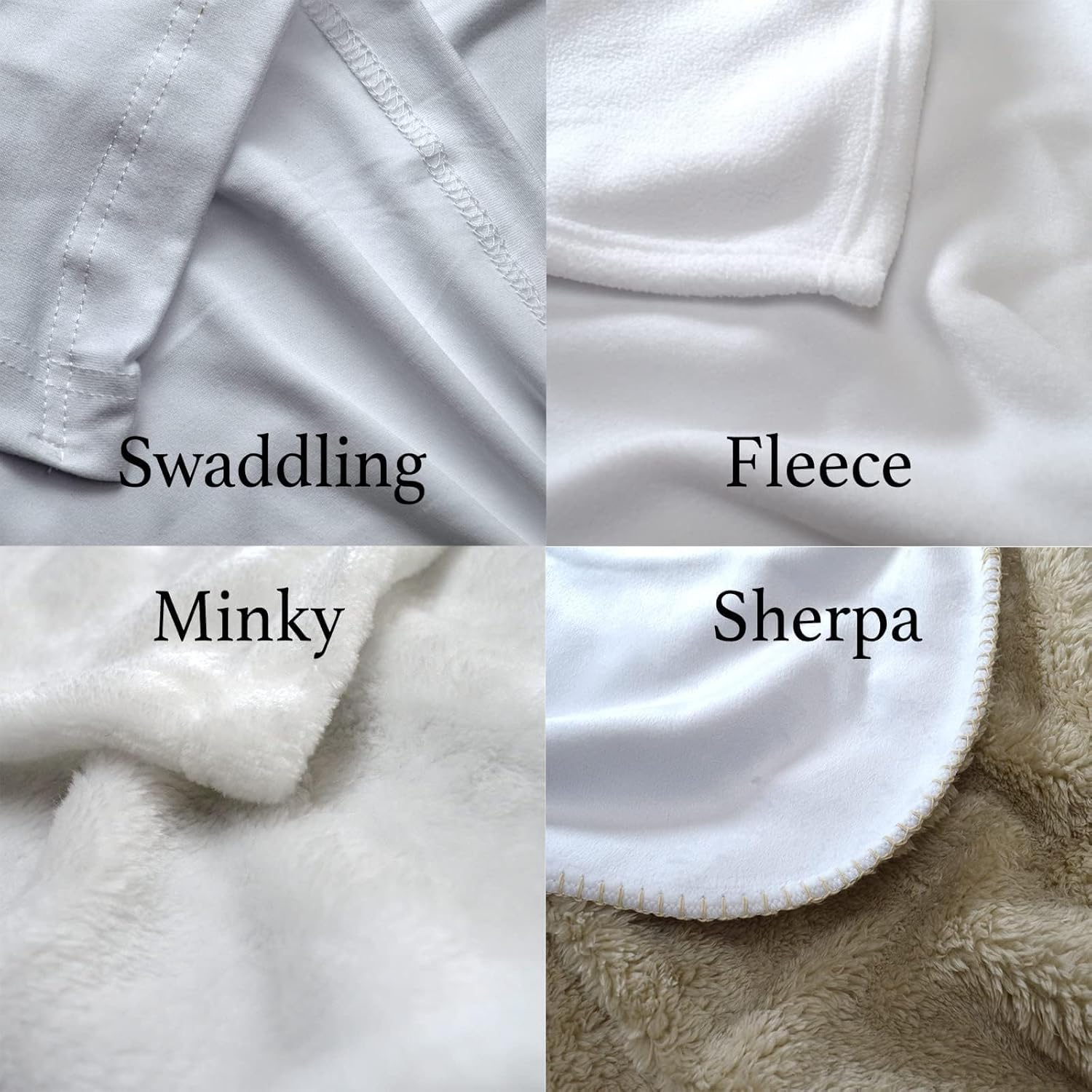 Wildflower Personalized   Blankets for Girls Customized Name Blanket for   Girl Swaddle - Soft Minky Fleece Sherpa Material