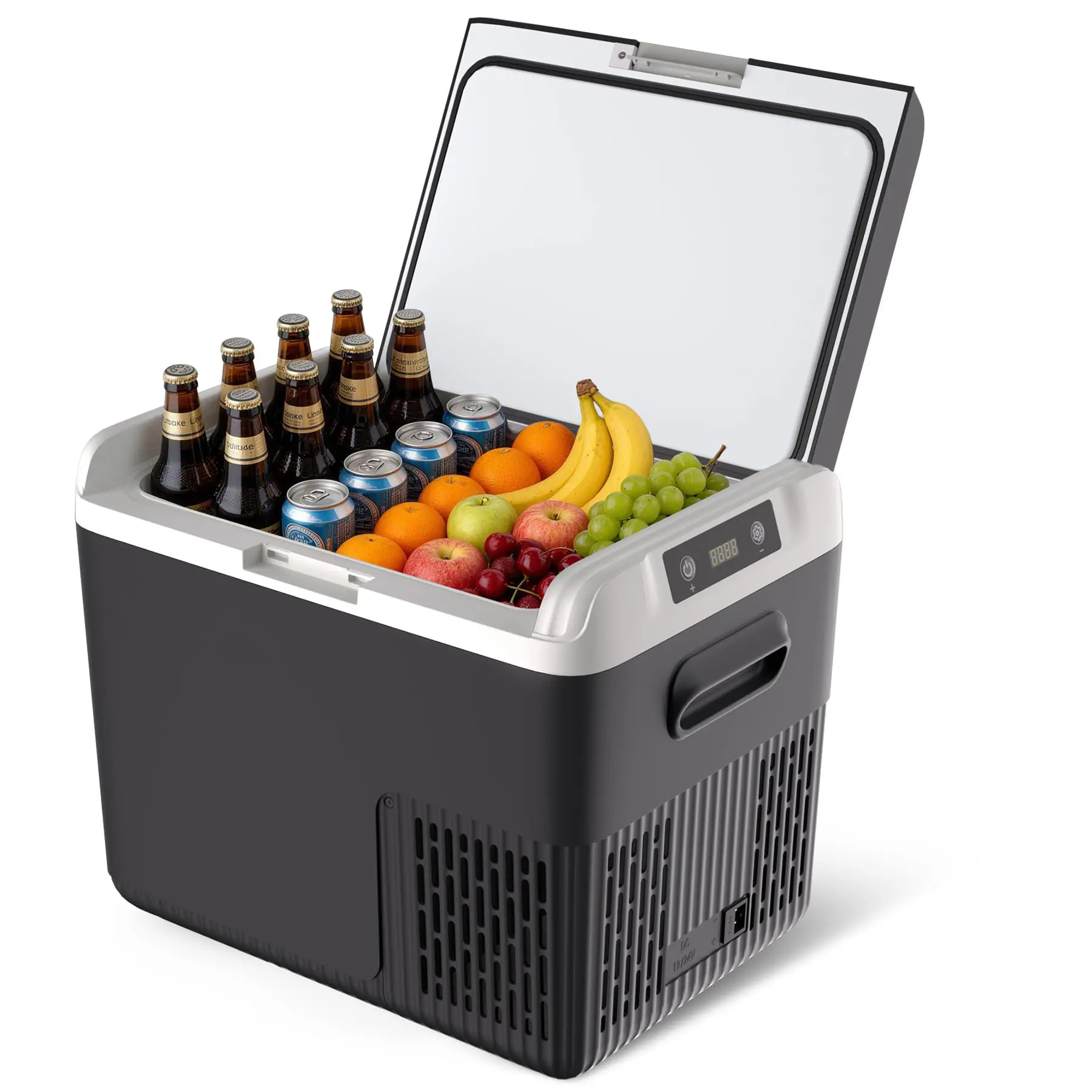 Rapid Freezing Portable Car Refrigerator – 19 Quart (18L) Mini Freezer Fridge – -4°F to 68°F, Electric Compressor Cooler, 12/24V DC – Ideal for Travel, Camping, Road Trips