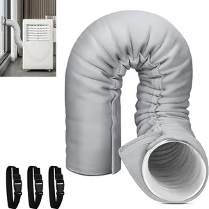 Portable Air Conditioner Hose Insulation Sleeve, Fits 12.7 Cm and 15 Cm Exhaust Pipes, Durable Protective Cover(grey)