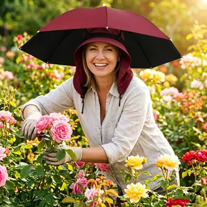 Practical hat with integrated hand protection | Suitable for various activities—fishing, gardening, hiking, photography, and outdoor work | Lightweight and portable—foldable for easy storage
