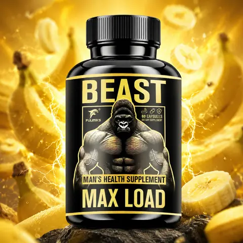 FULIMIKS MAX LOAD Men's Dietary Supplement Capsules - Botanical Formula with Tribulus Terrestris, Maca Root, Ashwagandha, Panax Ginseng, Zinc, Shilajit - 24-Month Shelf Life, Boosts Energy, Immune Support, Daily Nutrition (Bottle, Packaging May Vary)