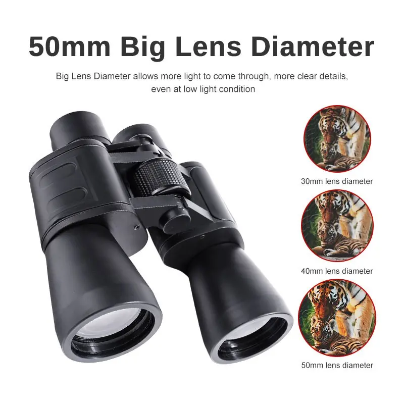 10X50 Binoculars for Adults | BAK4 Prism FMC HD Wide Field Binoculars with Fully Multi-Coated Lens for Bird Watching, Camping, Hiking & Outdoor Adventure MAGNIDOG