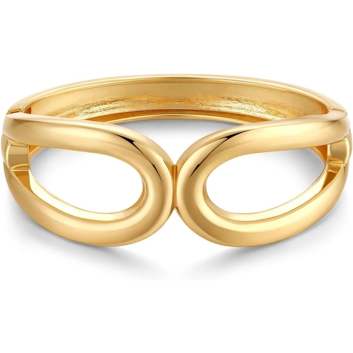 Polished Chunky Hinged Bangle Bracelet for Women Trendy  | Statement Cuff Bracelet, Fashion  Accessories