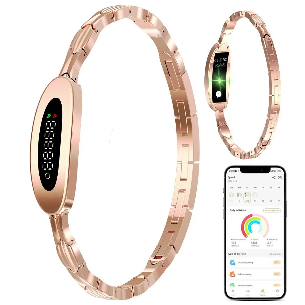 Women's Fitness Tracker, Smart Bracelet for Women, Smart Wristband, Heart Rate Sleep Tracking, Fitness Tracker Support Multiple Sports Modes, Compatible for Android and IOS Phones, IP68 Waterproof