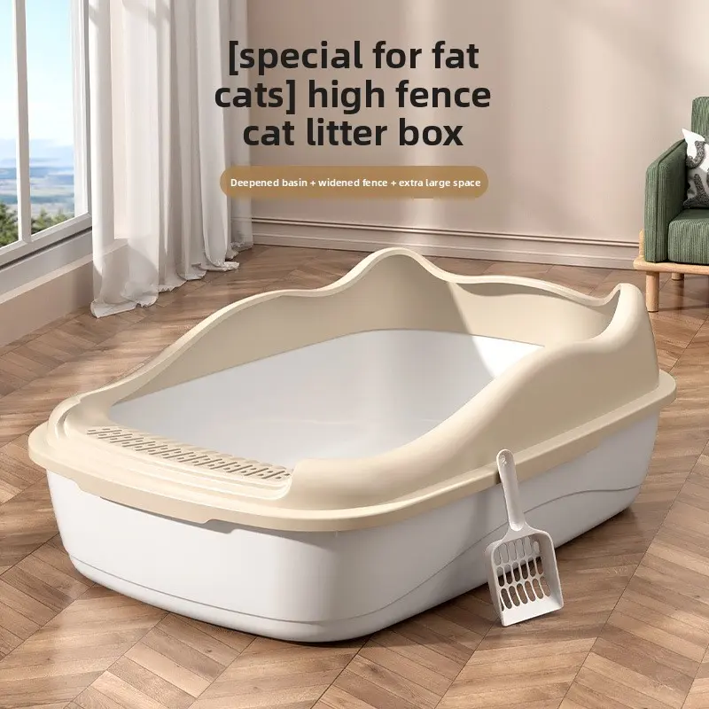 Extra Large Cat Litter Box Fully Enclosed Semi Closed Cat Toilet Anti Sand Leaking Extra Small Kitten Litter Pan Pet Supplies For Cats And Dogs Complete Cat Litter Box Set