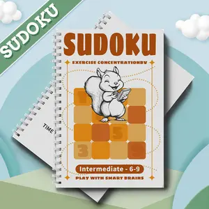 Sudoku Number Puzzle Book for Kids – Fun Fill-in Logic Games to Strengthen Brain Skills