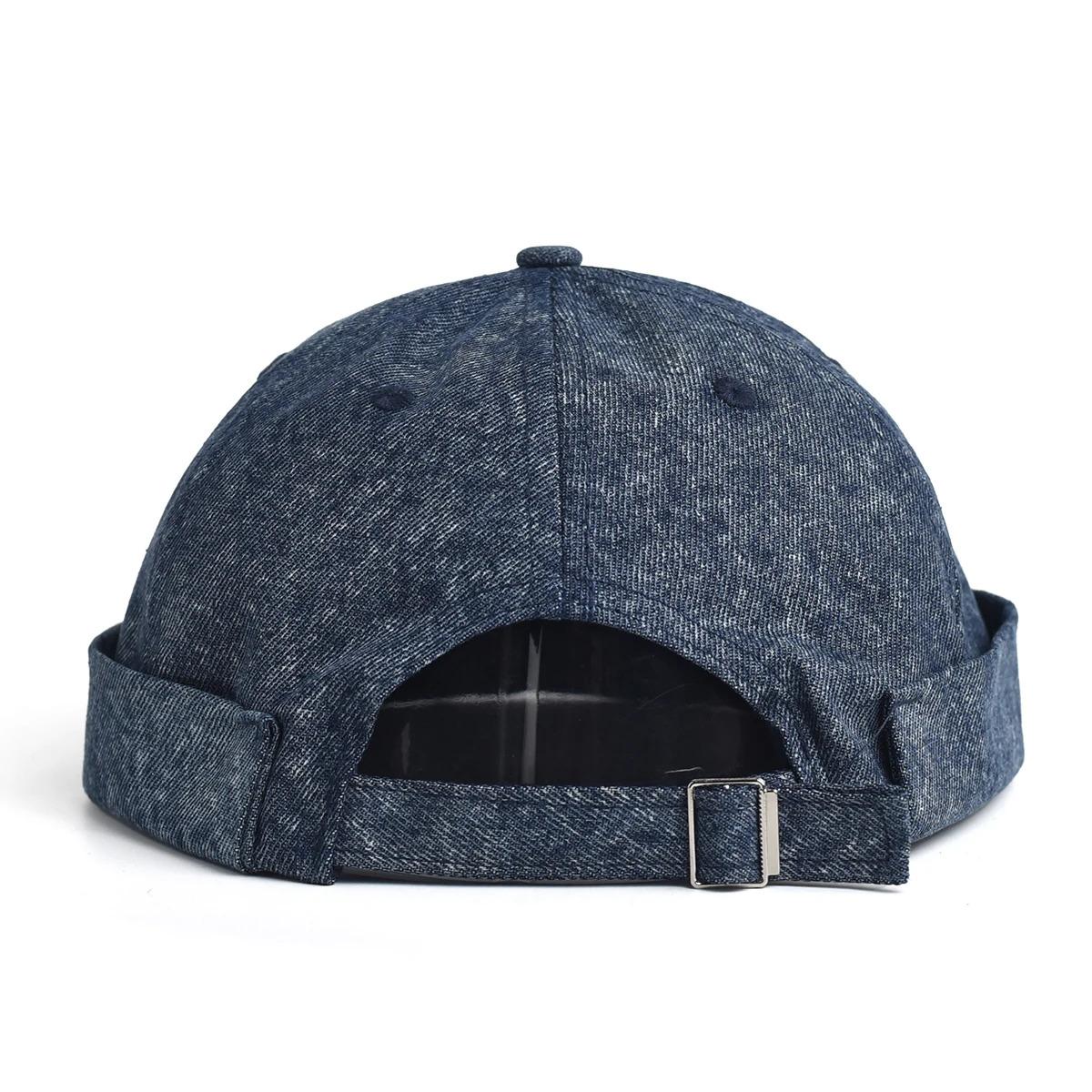 Washed Docker Beanie Brimless Cap Hat Without Visor Solid Color Retro Vintage Street Style Spring Autumn Outdoor Gorras