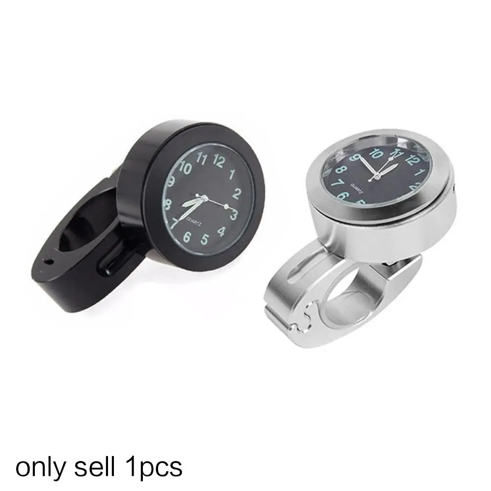 Waterproof & Shockproof Motorcycle Clock - Luminous Dial for Night Riding, Stainless Steel Motorcycle Handlebar Mount, Universal Fit for Harley, Cruiser, ATV, Dirt Bike Custom Gauge Upgrade, Motorcycle Accessory