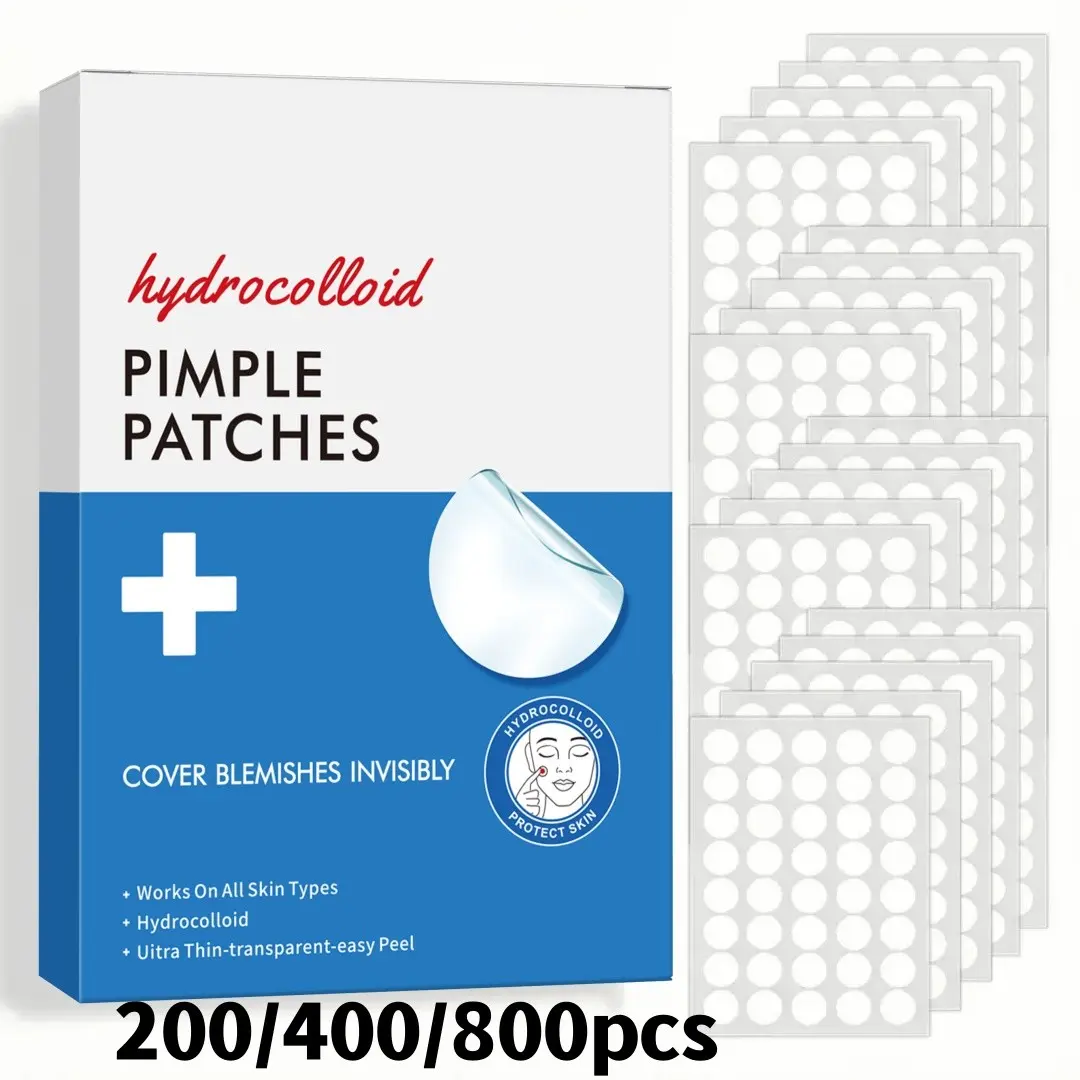 200/400/800pcs Invisible Salicylic Acid Acne Patches, Acne Spot Patches, Acne Stickers, Gentle Non-Irritating, Ideal for Facial Blemishes and Pimples, Blemish Relief, Suitable for Men and Women