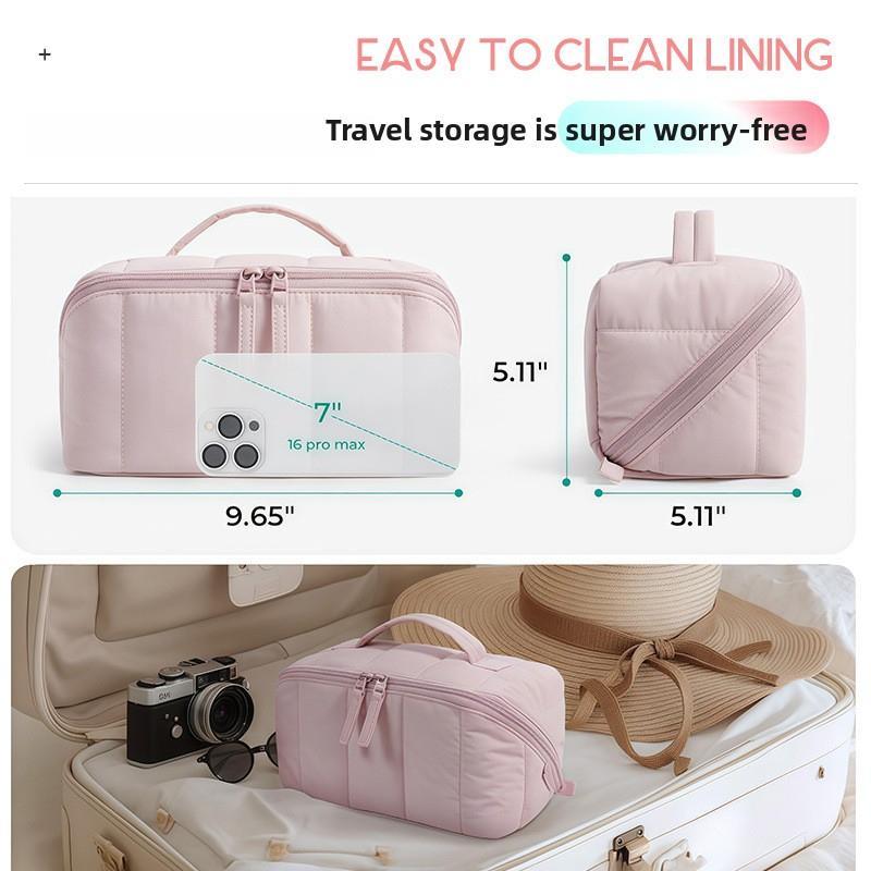 Travel Makeup Bag for Women Waterproof Portable Cosmetic Case Large Capacity Toiletry Organizer Multiple Colors Gift
